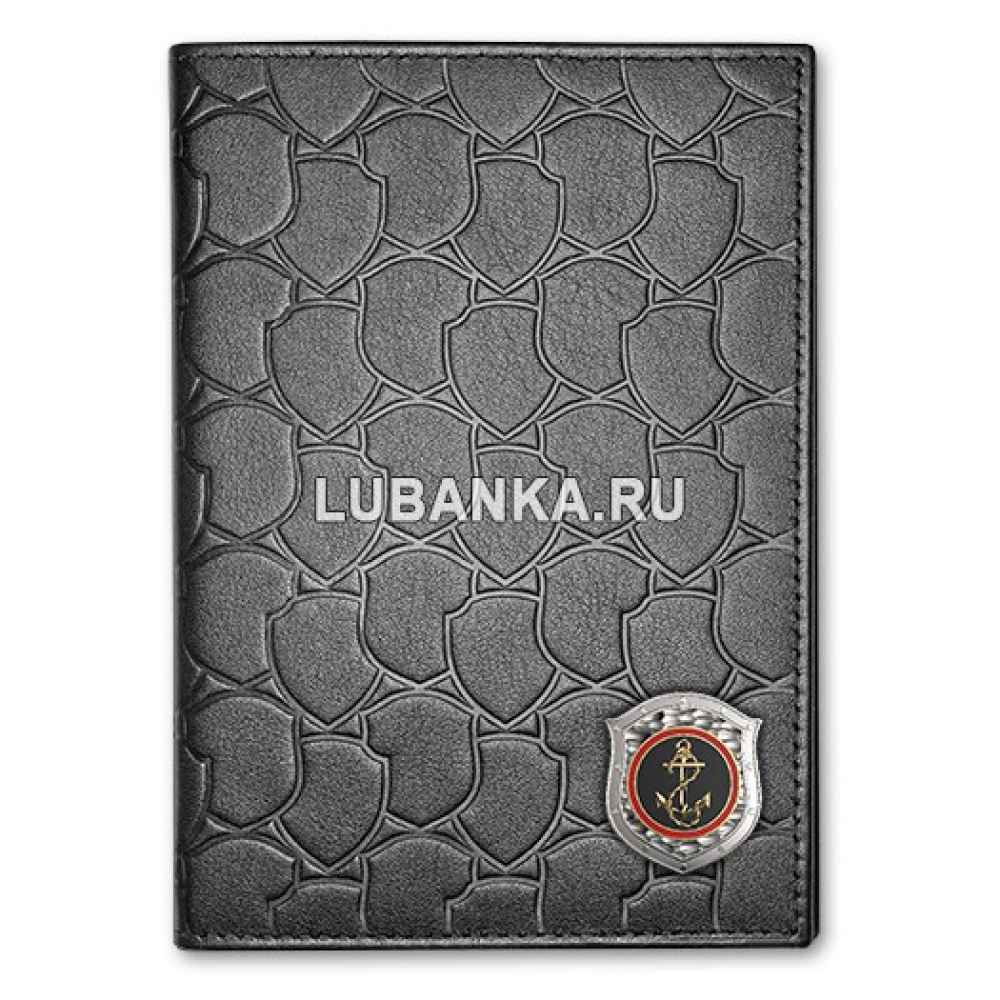 Кожаная обложка для паспорта «Морская Пехота»